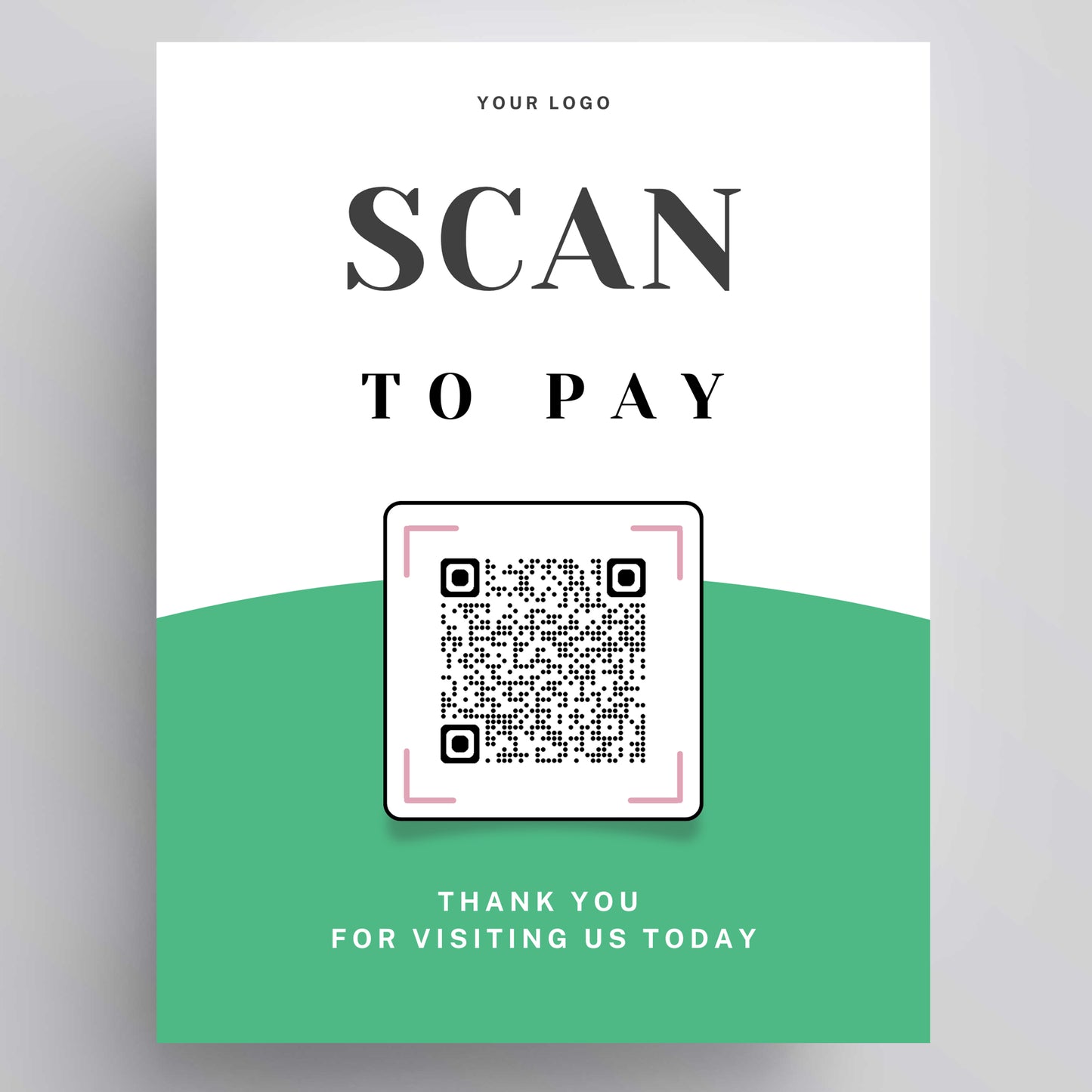 Custom QR Code WITH Display Stand